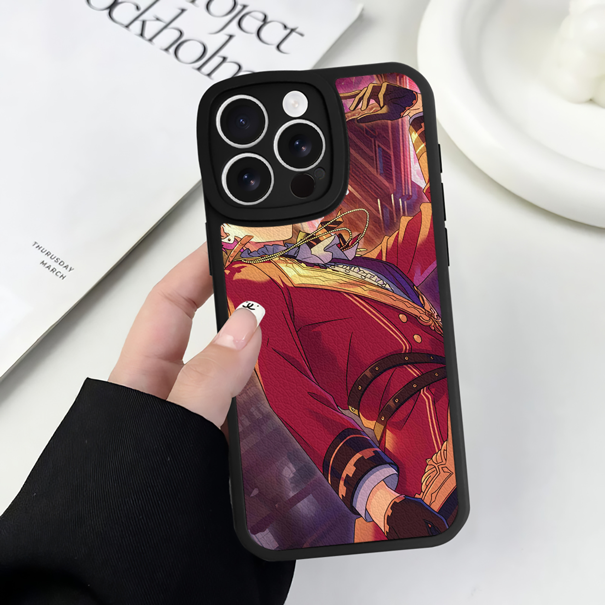 （画像用） あんさんぶるスターズ! Ensemble Stars 【iPhone 16シリーズ対応】シリコンスマホケース（レザー調） 材質：シリコン
